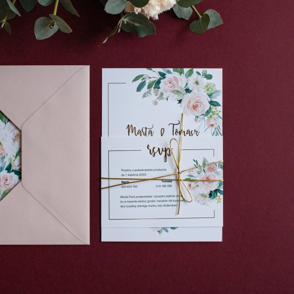 Bright Flowers – zaproszenia ślubne